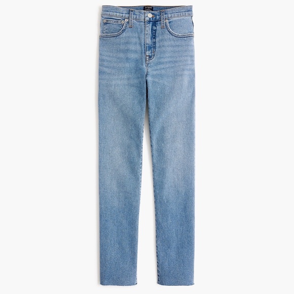 JCREW Size 31 Essential Straight jean All-Day Stretch Palm Blue Wash $128 CD679 - Picture 1 of 7